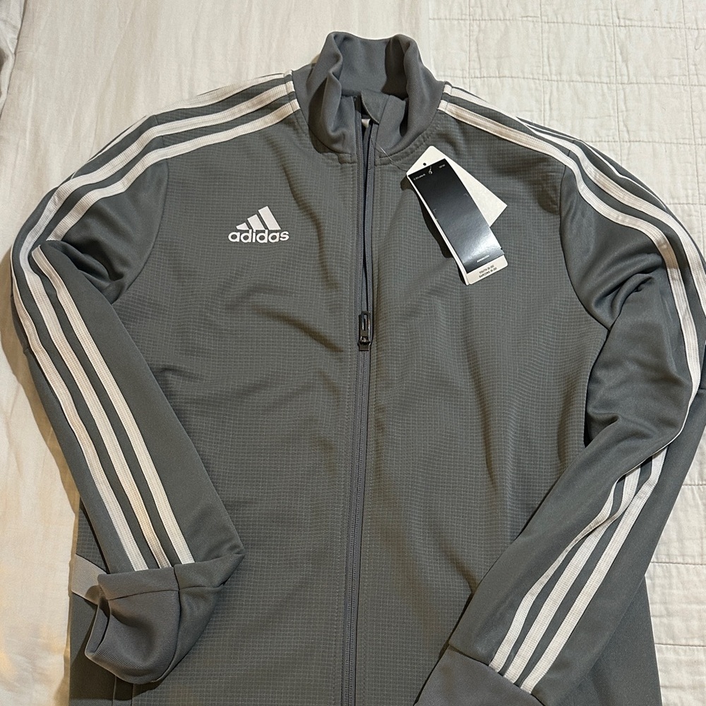 Adidas Youth Tiro Gray Full-Zip Jacket Youth XL